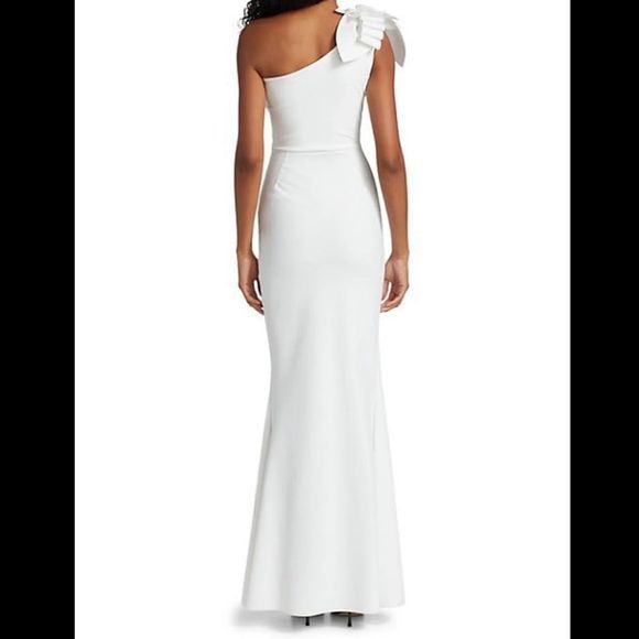 NWT Chiara Boni La Petite Robe Gosia One-Shoulder Gown US 14 $995 - Picture 4 of 9